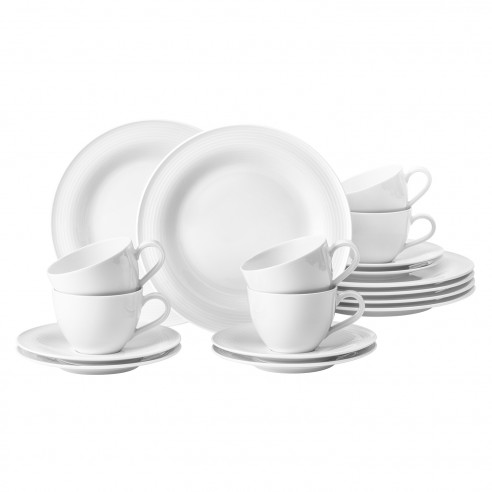 Kaffeeservice 18-teilig BT 00003 weiss Beat
