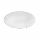 Servierplatte oval 33x18 cm - Life Fashion luxury white 25676