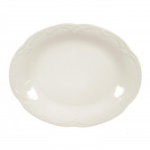 Servierplatte oval 31,5x24,5 cm - Rubin cream uni 7